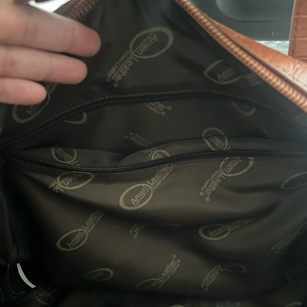 Brown Leather Carry On Bag - Picture 5 of 7